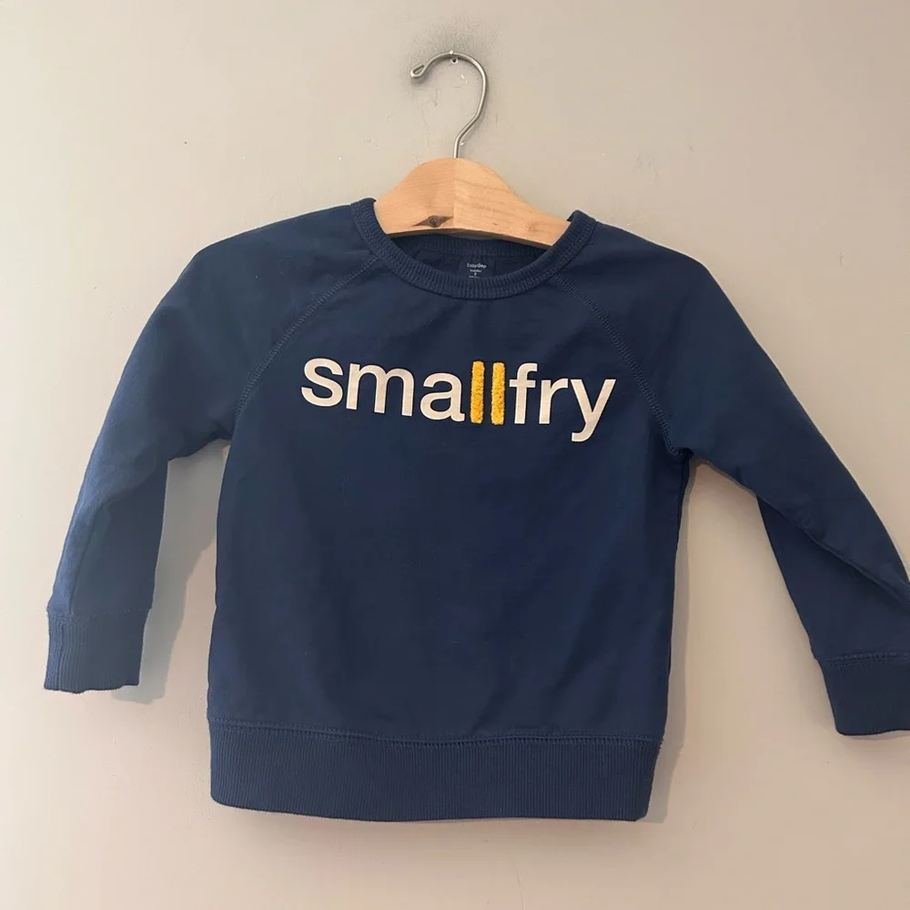 $20 ADD ON Baby Gap small fry navy blue sweatshirt Zara Jamie Kay‎